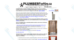 Desktop Screenshot of plumber-for-hire.com