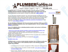 Tablet Screenshot of plumber-for-hire.com